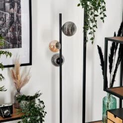 Remaisnil Stehleuchte Glas 12cm, 10cm Bernsteinfarben, Rauchfarben, 3-flammig -Lampe Verkäufe remaisnil stehleuchte glas 12cm 10cm h3781470 1