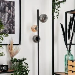 Remaisnil Stehleuchte Glas 12cm, 10cm Bernsteinfarben, Rauchfarben, 3-flammig -Lampe Verkäufe remaisnil stehleuchte glas 12cm 10cm h3781470 11