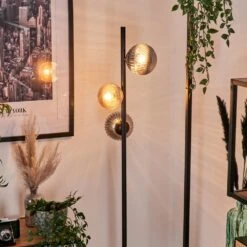 Remaisnil Stehleuchte Glas 12cm, 10cm Bernsteinfarben, Rauchfarben, 3-flammig -Lampe Verkäufe remaisnil stehleuchte glas 12cm 10cm h3781470 8