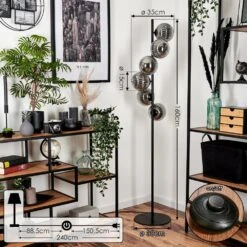 Remaisnil Stehleuchte Glas 15 Cm Rauchfarben, 6-flammig -Lampe Verkäufe remaisnil stehleuchte glas 15 cm h3769249 3