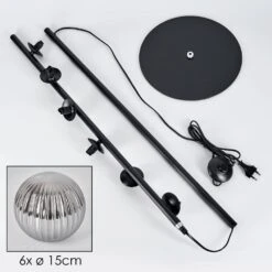 Remaisnil Stehleuchte Glas 15 Cm Rauchfarben, 6-flammig -Lampe Verkäufe remaisnil stehleuchte glas 15 cm h3769249 4