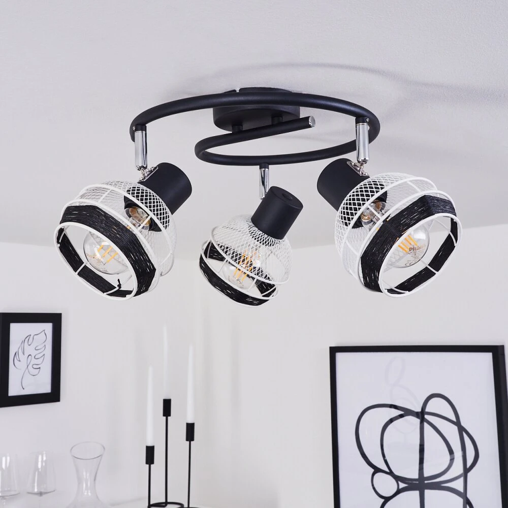 Revsbotn Deckenleuchte Chrom, Schwarz, 3-flammig 4 Revsbotn Deckenleuchte Chrom, Schwarz, 3-flammig – Bild 2