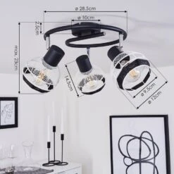 Revsbotn Deckenleuchte Chrom, Schwarz, 3-flammig 15 Revsbotn Deckenleuchte Chrom, Schwarz, 3-flammig -Lampe Verkäufe revsbotn deckenleuchte h3434550 3