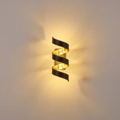 Rezat Wandleuchte LED Schwarz-Gold, 1-flammig -Lampe Verkäufe rezat wandleuchte h3308509 7