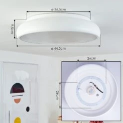 Rhone Deckenleuchte LED Weiß, 1-flammig, Farbwechsler -Lampe Verkäufe rhone deckenleuchte h3550618 3