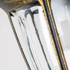 Ribadeo Außenwandleuchte Schwarz-Gold, 1-flammig -Lampe Verkäufe ribadeo aussenwandleuchte h163796 5