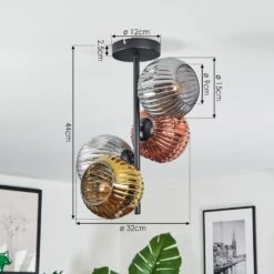 Ripoll Deckenleuchte Glas 15 Cm Gold, Kupferfarben, Rauchfarben, 4-flammig -Lampe Verkäufe ripoll deckenleuchte glas 15 cm h3936948 3