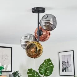 Ripoll Deckenleuchte Glas 15 Cm Gold, Kupferfarben, Rauchfarben, 4-flammig -Lampe Verkäufe ripoll deckenleuchte glas 15 cm h3936948 9