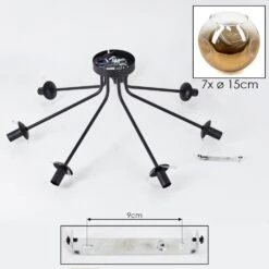 Ripoll Deckenleuchte Glas 15 Cm Gold, Klar, 7-flammig -Lampe Verkäufe ripoll deckenleuchte glas 15 cm h3941904 4