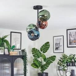 Ripoll Deckenleuchte Glas 15 Cm Blau, Grün, Kupferfarben, 4-flammig -Lampe Verkäufe ripoll deckenleuchte glas 15 cm h3945131 11