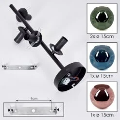 Ripoll Deckenleuchte Glas 15 Cm Blau, Grün, Kupferfarben, 4-flammig -Lampe Verkäufe ripoll deckenleuchte glas 15 cm h3945131 4