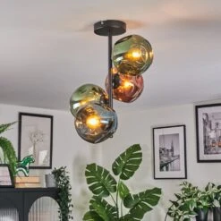 Ripoll Deckenleuchte Glas 15 Cm Blau, Grün, Kupferfarben, 4-flammig -Lampe Verkäufe ripoll deckenleuchte glas 15 cm h3945131 8