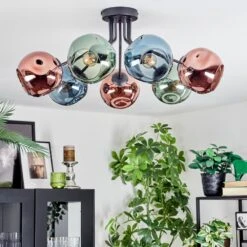 Ripoll Deckenleuchte Glas 15 Cm Blau, Grün, Kupferfarben, 7-flammig -Lampe Verkäufe ripoll deckenleuchte glas 15 cm h3948989 9