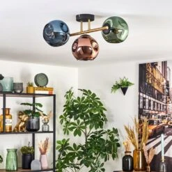 Ripoll Deckenleuchte Glas 15 Cm Gold, Schwarz, 3-flammig -Lampe Verkäufe ripoll deckenleuchte glas 15 cm h3952566 11