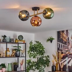 Ripoll Deckenleuchte Glas 15 Cm Gold, Schwarz, 3-flammig -Lampe Verkäufe ripoll deckenleuchte glas 15 cm h3952566 8