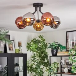 Ripoll Deckenleuchte Glas 15 Cm Chrom, Gold, Kupferfarben, Rauchfarben, 5-flammig -Lampe Verkäufe ripoll deckenleuchte glas 15 cm h3954867 6