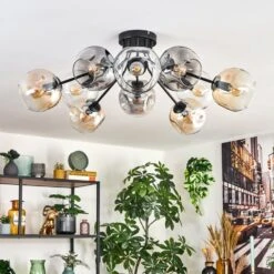 Ripoll Deckenleuchte Glas 15 Cm Bernsteinfarben, Klar, Rauchfarben, 10-flammig -Lampe Verkäufe ripoll deckenleuchte glas 15 cm h3957066 1