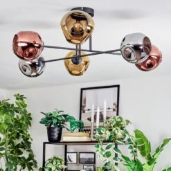 Ripoll Deckenleuchte Glas 15 Cm Chrom, Gold, Kupferfarben, Rauchfarben, 6-flammig -Lampe Verkäufe ripoll deckenleuchte glas 15 cm h3964361 11