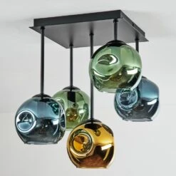 Ripoll Deckenleuchte Glas 15 Cm Blau, Gold, Grün, 5-flammig -Lampe Verkäufe ripoll deckenleuchte glas 15 cm h3981429 7