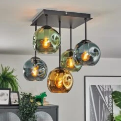 Ripoll Deckenleuchte Glas 15 Cm Blau, Gold, Grün, 5-flammig -Lampe Verkäufe ripoll deckenleuchte glas 15 cm h3981429 8