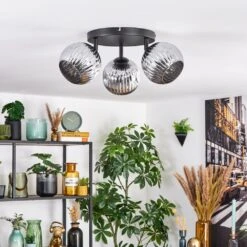 Ripoll Deckenleuchte Glas 15 Cm Chrom, Rauchfarben, 3-flammig -Lampe Verkäufe ripoll deckenleuchte glas 15 cm h9034452 9