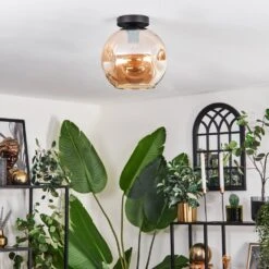 Ripoll Deckenleuchte Glas 25 Cm Bernsteinfarben, 1-flammig -Lampe Verkäufe ripoll deckenleuchte glas 25 cm h3745731 1