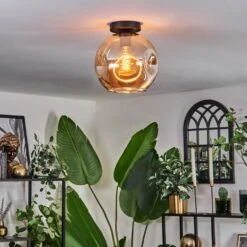 Ripoll Deckenleuchte Glas 25 Cm Bernsteinfarben, 1-flammig -Lampe Verkäufe ripoll deckenleuchte glas 25 cm h3745731 8