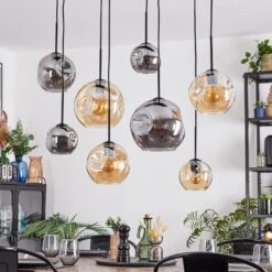 Ripoll Hängeleuchte Glas 15 Cm, 20 Cm, 25 Cm Bernsteinfarben, Rauchfarben, 8-flammig -Lampe Verkäufe ripoll haengeleuchte glas 15 cm 20 cm 25 cm h3973905 1