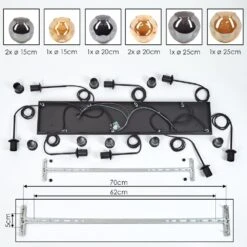 Ripoll Hängeleuchte Glas 15 Cm, 20 Cm, 25 Cm Bernsteinfarben, Rauchfarben, 8-flammig -Lampe Verkäufe ripoll haengeleuchte glas 15 cm 20 cm 25 cm h3973905 4