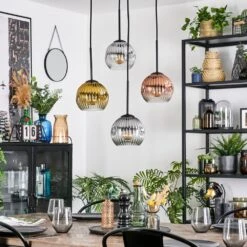 Ripoll Hängeleuchte Glas 15 Cm Gold, Klar, Kupferfarben, Rauchfarben, 4-flammig -Lampe Verkäufe ripoll haengeleuchte glas 15 cm h3889664 1