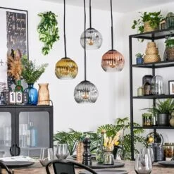 Ripoll Hängeleuchte Glas 15 Cm Gold, Klar, Kupferfarben, Rauchfarben, 4-flammig -Lampe Verkäufe ripoll haengeleuchte glas 15 cm h3889664 11