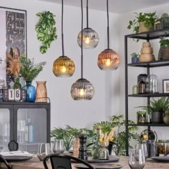 Ripoll Hängeleuchte Glas 15 Cm Gold, Klar, Kupferfarben, Rauchfarben, 4-flammig -Lampe Verkäufe ripoll haengeleuchte glas 15 cm h3889664 6