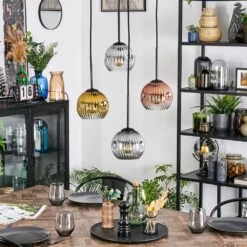 Ripoll Hängeleuchte Glas 15 Cm Gold, Klar, Kupferfarben, Rauchfarben, 4-flammig -Lampe Verkäufe ripoll haengeleuchte glas 15 cm h3889664 9