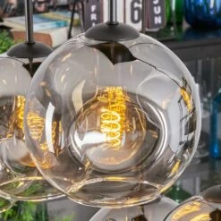 Ripoll Hängeleuchte Glas 20 Cm Klar, Rauchfarben, 6-flammig -Lampe Verkäufe ripoll haengeleuchte glas 20 cm h9033752 5