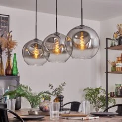 Ripoll Hängeleuchte Glas 30 Cm Klar, Rauchfarben, 3-flammig 22 Ripoll Hängeleuchte Glas 30 Cm Klar, Rauchfarben, 3-flammig -Lampe Verkäufe ripoll haengeleuchte glas 30 cm h3771785 6