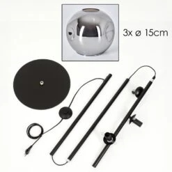 Ripoll Stehleuchte Glas 15 Cm Chrom, Rauchfarben, 3-flammig 18 Ripoll Stehleuchte Glas 15 Cm Chrom, Rauchfarben, 3-flammig -Lampe Verkäufe ripoll stehleuchte glas 15 cm h3860205 4