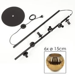 Ripoll Stehleuchte Glas 15 Cm Gold, 6-flammig -Lampe Verkäufe ripoll stehleuchte glas 15 cm h3898642 4