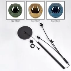 Ripoll Stehleuchte Glas 15 Cm Blau, Gold, Grün, 3-flammig -Lampe Verkäufe ripoll stehleuchte glas 15 cm h3947807 4