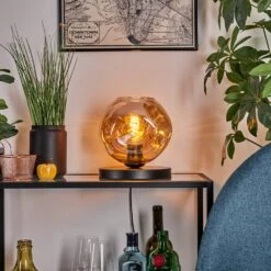 Ripoll Tischleuchte Glas 20cm Schwarz, 1-flammig -Lampe Verkäufe ripoll tischleuchte glas 20cm h3781937 10