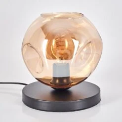 Ripoll Tischleuchte Glas 20cm Schwarz, 1-flammig -Lampe Verkäufe ripoll tischleuchte glas 20cm h3781937 7