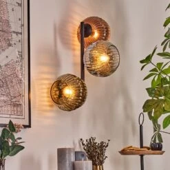 Ripoll Wandleuchte Glas 15 Cm Chrom, Gold, Klar, Kupferfarben, Rauchfarben, 3-flammig -Lampe Verkäufe ripoll wandleuchte glas 15 cm h3939727 6