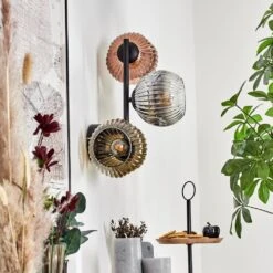 Ripoll Wandleuchte Glas 15 Cm Chrom, Gold, Klar, Kupferfarben, Rauchfarben, 3-flammig -Lampe Verkäufe ripoll wandleuchte glas 15 cm h3939727 9