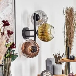 Ripoll Wandleuchte Glas 15 Cm Gold, Klar, Kupferfarben, Rauchfarben, 3-flammig 25 Ripoll Wandleuchte Glas 15 Cm Gold, Klar, Kupferfarben, Rauchfarben, 3-flammig -Lampe Verkäufe ripoll wandleuchte glas 15 cm h3952207 11