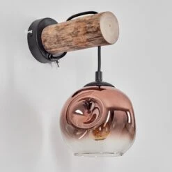 Ripoll Wandleuchte Glas 15cm Naturfarben, Schwarz, 1-flammig -Lampe Verkäufe ripoll wandleuchte glas 15cm h3785782 7