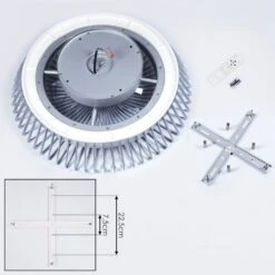 Rivarotta Deckenventilator LED Weiß, 1-flammig, Fernbedienung -Lampe Verkäufe rivarotta deckenventilator h3428375 4