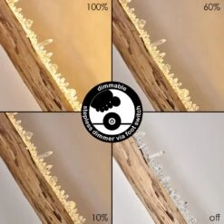 Rodeche Stehleuchte LED Holz Hell, Schwarz, 1-flammig -Lampe Verkäufe rodeche stehleuchte h3326534 14