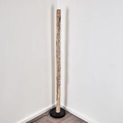 Rodeche Stehleuchte LED Holz Hell, Schwarz, 1-flammig -Lampe Verkäufe rodeche stehleuchte h3326534 4