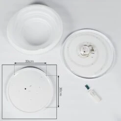 Roseto Deckenleuchte LED Transparent, Klar, Weiß, 1-flammig, Fernbedienung 18 Roseto Deckenleuchte LED Transparent, Klar, Weiß, 1-flammig, Fernbedienung -Lampe Verkäufe roseto deckenleuchte h3391389 4