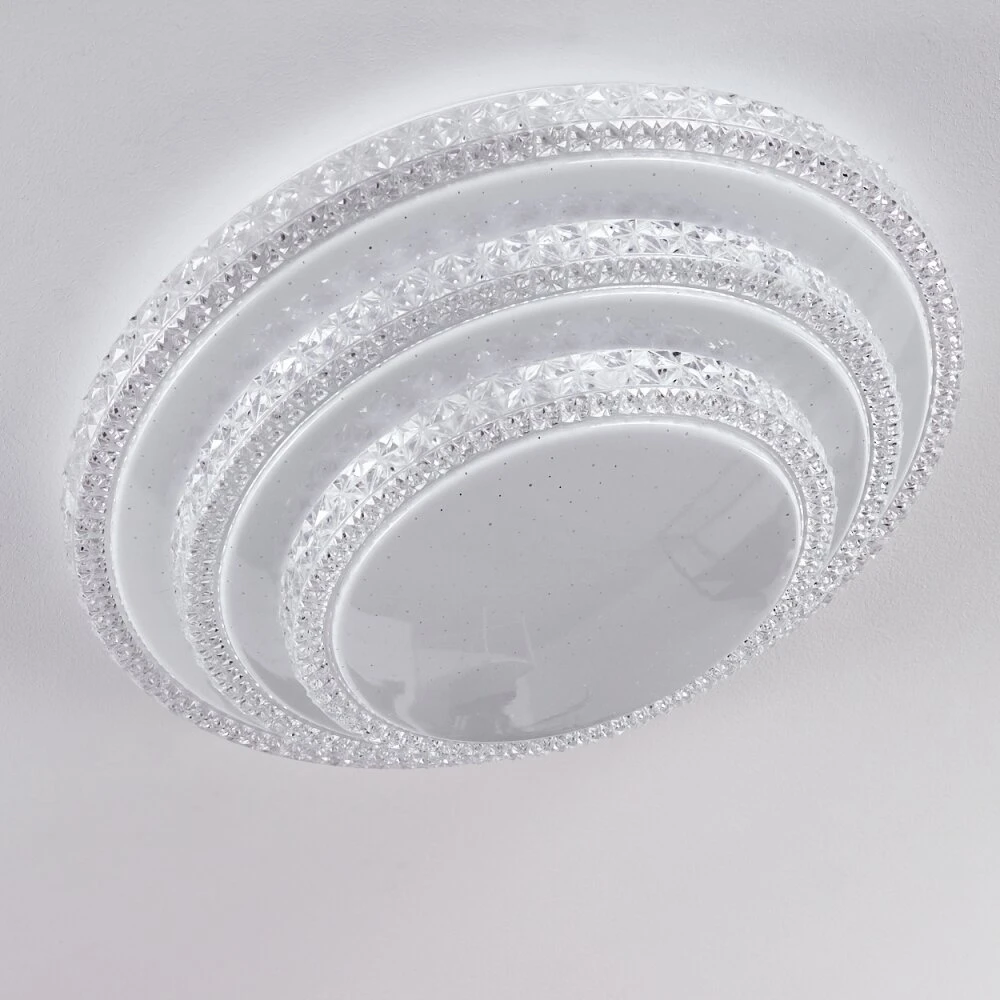 Roseto Deckenleuchte LED Transparent, Klar, Weiß, 1-flammig, Fernbedienung 10 Roseto Deckenleuchte LED Transparent, Klar, Weiß, 1-flammig, Fernbedienung – Bild 8