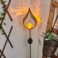 Rovinj Solarleuchte LED Kupferfarben, Schwarz, 1-flammig -Lampe Verkäufe rovinj solarleuchte h3427262 12